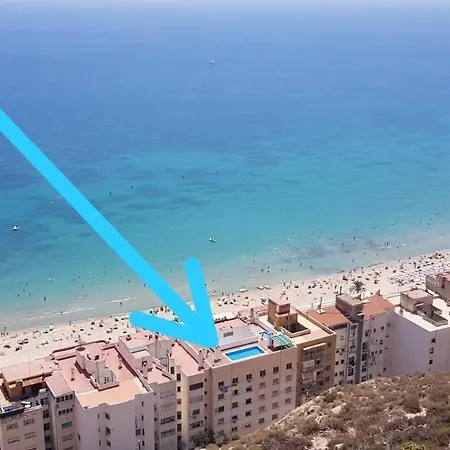 Unique Apt. W/Pool- Across The Beach-Wifi-A/C Alicante Extérieur photo